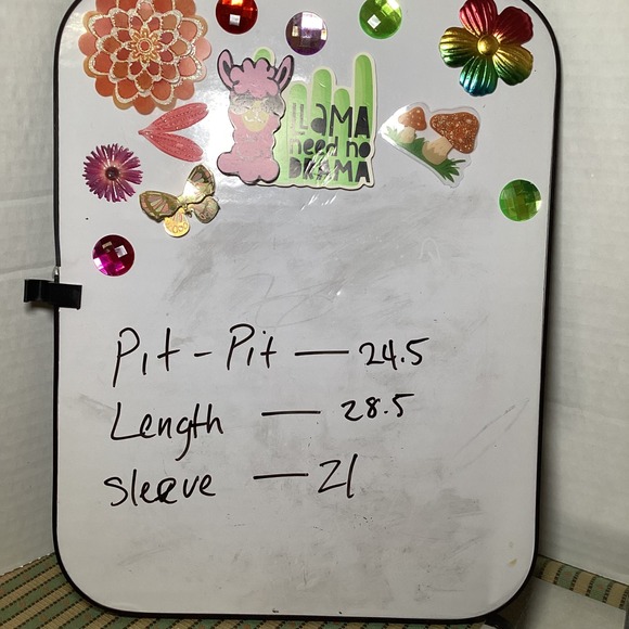 The Quacker Factory Womens Heart Sequin Cardigan Pink White Sweater 1X - Picture 14 of 15